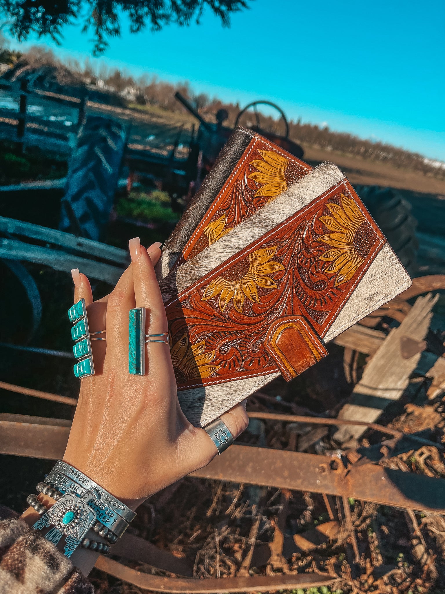 The Avery Sunflower Wallet a Haute Southern Hyde by Beth Marie Exclus