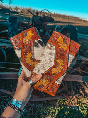 The Ellie Sunflower Wallet a Haute Southern Hyde by Beth Marie Exclusive