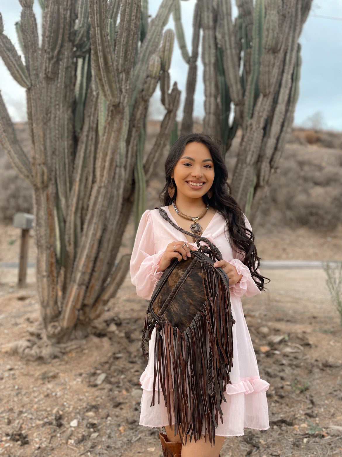 Cowhide Fringe Purse  Southern Comfort Western Wear